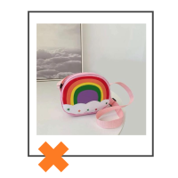 Regenboog crossbody tas